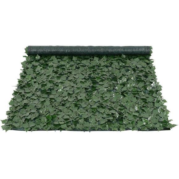 VEVOR Ivy Privacy Fence 59x98 in, Green Wall Screen with Mesh Backing, Faux Hedges Vine Decoration - RnR Galore