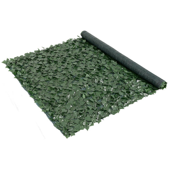 VEVOR Ivy Privacy Fence 59x98 in, Green Wall Screen with Mesh Backing, Faux Hedges Vine Decoration - RnR Galore