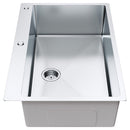 VEVOR Kitchen Sink, 304 Stainless Steel Drop - In Sinks, Top Mount Single Bowl Basin with Accessories(Pack of 3), Household Dishwasher Sinks for Workstation, RV, Prep Kitchen, and Bar Sink, 33 inch - RnR Galore