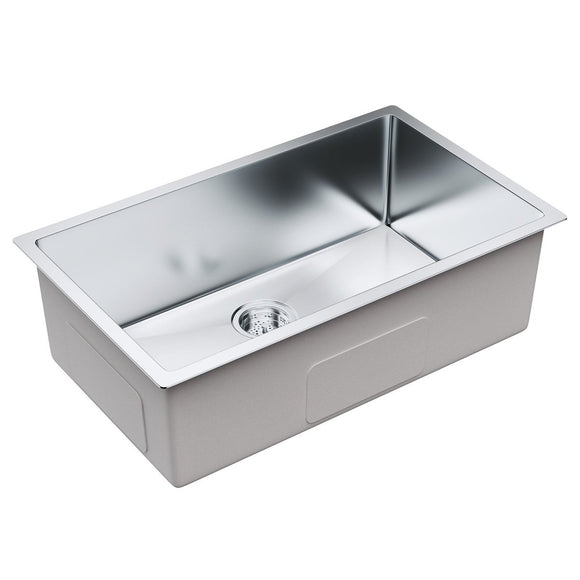 VEVOR Kitchen Sink, 304 Stainless Steel Drop - In Sinks, Undermount Single Bowl Basin with Accessories(Pack of 3), Household Dishwasher Sinks for Workstation, RV, Prep Kitchen, and Bar Sink, 30 inch - RnR Galore
