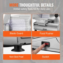 VEVOR Meat Slicer, 180W Electric Deli Food Slicer with 7.5" SUS420 Stainless Steel Blade and Blade Guard, 0 - 0.6 inch Adjustable Thickness for Home Use, Easy to Clean, Cut Meat, Bread, Ham and Cheese - RnR Galore