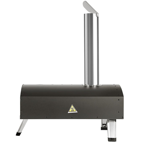 VEVOR Outdoor Pizza Oven, 12 - inch, Wood Pellet and Charcoal Fired Pizza Maker, Portable Outside Stainless Steel Pizza Grill with Pizza Stone, Waterproof Cover, Shovel, Wood Burner for Backyard Camping - RnR Galore