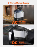 VEVOR Portable Car Refrigerator Freezer Compressor 55L Dual Zone for Car Home - RnR Galore