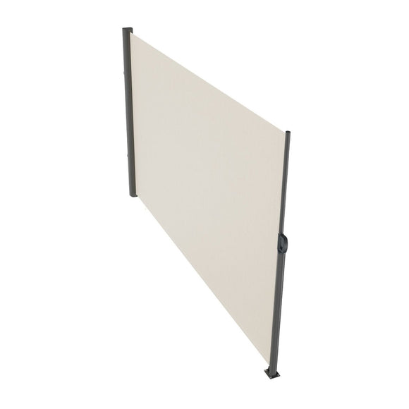 VEVOR Retractable Side Awning,160X300cm Aluminum Outdoor Privacy Screen, 280g Polyester Water - proof Retractable Patio Screen, UV 30+ Room Divider Wind Screen for Patio, Backyard, Balcony, Beige - RnR Galore