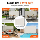 VEVOR Retractable Side Awning,160X300cm Aluminum Outdoor Privacy Screen, 280g Polyester Water - proof Retractable Patio Screen, UV 30+ Room Divider Wind Screen for Patio, Backyard, Balcony, Beige - RnR Galore