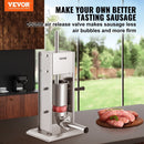 VEVOR Sausage Stuffer 5LBS/3L Capacity Homemade Sausage Maker Stainless Steel - RnR Galore