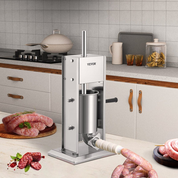 VEVOR Sausage Stuffer 5LBS/3L Capacity Homemade Sausage Maker Stainless Steel - RnR Galore