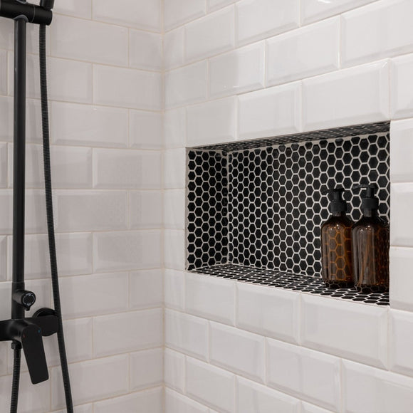 VEVOR Shower Niche 40.6 x 50.8 x 10.2 cm Recessed Wall Divider Shelf Bathroom - RnR Galore