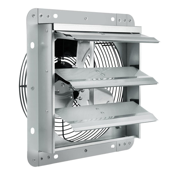 VEVOR Shutter Exhaust Fan, 254 mm High - speed 1400RPM 753 CFM, Aluminum Wall Mount Attic Fan with AC - motor, Ventilation and Cooling for Greenhouses, Garages, Sheds, Shops - RnR Galore