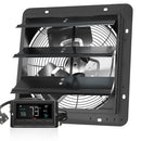 VEVOR 12" Shutter Exhaust Fan with EC-motor, Temperature Humidity Control - 904 CFM - RnR Galore
