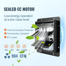 VEVOR 12" Shutter Exhaust Fan with EC-motor, Temperature Humidity Control - 904 CFM - RnR Galore