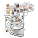 VEVOR Swing Left Blind Corner Cabinet, Pull Out Organizer for 36 inch Width Blind Cabinet, 2 Tier Height Adjustable Swing Tray, Soft Close Kitchen Cloud Blind Organizer, Left Open - RnR Galore