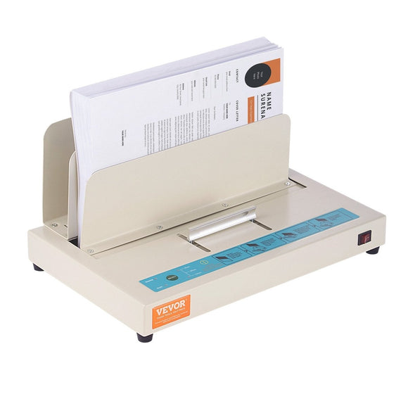 VEVOR Thermal Binding Machine, 500 Sheets Capacity Book Binding Machine, Thermal Book Binder 50mm Binding Thickness A3(Short Edge)/A4/A5 Document, with Infrared Optical Detection - RnR Galore