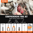 VEVOR Tool Kit 132 Piece General Household Hand Tool Set with Portable Tool Case - RnR Galore