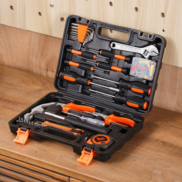 VEVOR Tool Kit 132 Piece General Household Hand Tool Set with Portable Tool Case - RnR Galore