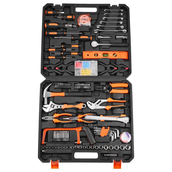 VEVOR Tool Kit 216 Piece General Household Hand Tool Set with Portable Tool Case - RnR Galore