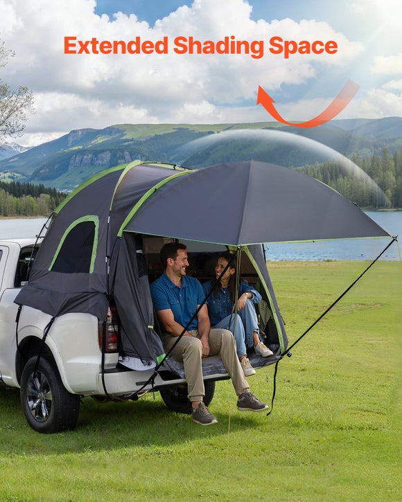 VEVOR Truck Tent 5.0 - 5.2ft Waterproof PU2000 Truck Bed Camping Tent 2 - 3 Person - RnR Galore