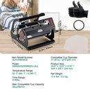 VEVOR Tumbler Heat Press Machine 11 - 30oz Mug Press Sublimation Tumblers Black - RnR Galore