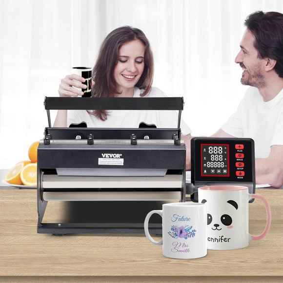 VEVOR Tumbler Heat Press Machine 11 - 30oz Mug Press Sublimation Tumblers Black - RnR Galore