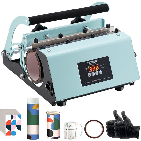 VEVOR Tumbler Heat Press Machine 11 - 30oz Mug Press Sublimation Tumblers Green - RnR Galore