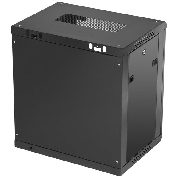 VEVOR Wall Mount Server Cabinet, Locking Glass Door, 90.72 kg Load Capacity, for IT & A/V Equipment - RnR Galore