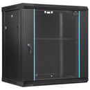 VEVOR Wall Mount Server Cabinet, Locking Glass Door, 90.72 kg Load Capacity, for IT & A/V Equipment - RnR Galore