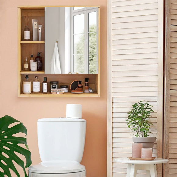 Wall Cabinet Bathroom Mirror Storage Medicine 55.5cm - RnR Galore