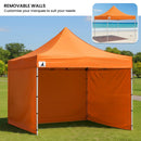 Wallaroo Gazebo Tent Marquee 3x3 PopUp Outdoor - Orange - RnR Galore