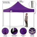 Wallaroo Gazebo Tent Marquee 3x3 PopUp Outdoor Purple - RnR Galore