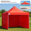 Wallaroo Gazebo Tent Marquee 3x3 PopUp Outdoor Red - RnR Galore