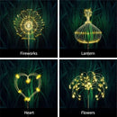 Warm White Fireworks 120 LED Fairy String Lights Starburst Solar Xmas Garden Night Lamp Hot NEW - RnR Galore