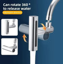 Waterfall Kitchen Tap Extender 4 Spray Modes 360 Swivel Faucet Aerator Flying Rain Nozzle High Pressure Sink Attachment Universal Fit Chrome Finish - RnR Galore