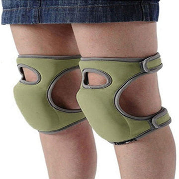 Waterproof Garden Knee Pads High Density EVA Foam Cushion for Weeding & Cleaning Adjustable Neoprene Straps Dark Green 1 Pair - RnR Galore