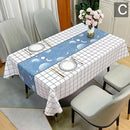 Waterproof Oilproof Washable Heat - Resistant PVC Tablecloth - 5 Patterns & Sizes for Home, Restaurant & Picnic Dining（D,138*138） - RnR Galore