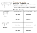 Waterproof Oilproof Washable Heat - Resistant PVC Tablecloth - 5 Patterns & Sizes for Home, Restaurant & Picnic Dining（D,220*138） - RnR Galore