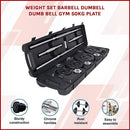 Weight Set Barbell Dumbell Dumb Bell Gym 50kg Plate - RnR Galore