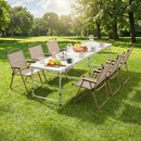 Weisshorn 7pc Camping Table Chair Set Outdoor Folding Aluminium Portable Picnic - RnR Galore