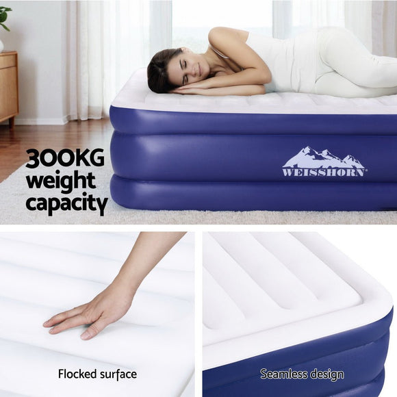 Weisshorn Air Mattress King Inflatable Bed Air bed 51cm - RnR Galore