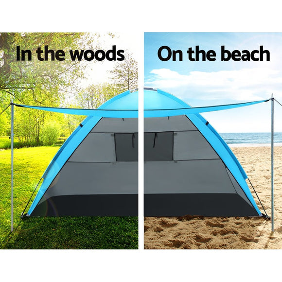 Weisshorn Camping Tent Beach Portable Hiking Sun Shade Shelter Fishing 4 Person - RnR Galore