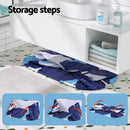 Weisshorn Foldable Bathtub PVC Spa Bucket Inflatable Cushion 114x62cm Navy Blue - RnR Galore