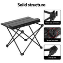 Weisshorn Folding Camping Table 40CM Roll Up Outdoor Picnic BBQ Aluminium Desk - RnR Galore