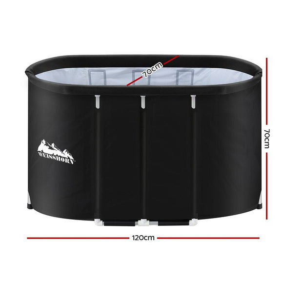 Weisshorn Portable Ice Bath Tub 120x70X70CM Inflatable Cold Water Folding Bathtub Spa Massage - RnR Galore