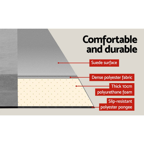 Weisshorn Self Inflating Mattress Camping Sleeping Mat Air Bed Double Set Grey - RnR Galore