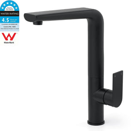 WELS Matte Black Round Kitchen Mixer Sink Tap Swivel Laundry Faucet Spout NEW - RnR Galore