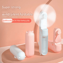 White 2 - in - 1 Foldable Mini Fan & Power Bank - Ultra - Compact USB Rechargeable Personal Fan - RnR Galore