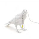 White Bird Left Wall Lamp Nordic Resin Bird Wall Lamp - Creative Animal Bedside Decorative USB Night Light, Stylish Bird Perched Lamp for Bedroom and Living Room - RnR Galore