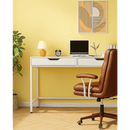 White Computer Desk – Modern PC Laptop Table for Gaming, Home Office, or Study Space Furniture - RnR Galore