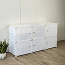 White Cube DIY Shoe Cabinet Rack Storage Portable Stackable Organiser Stand - RnR Galore