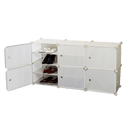 White Cube DIY Shoe Cabinet Rack Storage Portable Stackable Organiser Stand - RnR Galore