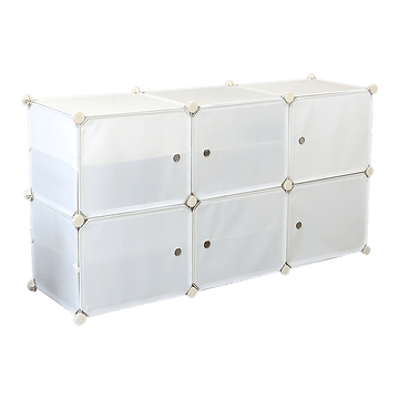 White Cube DIY Shoe Cabinet Rack Storage Portable Stackable Organiser Stand - RnR Galore